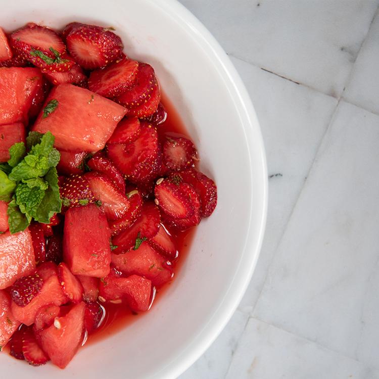 Refreshing 草莓 Watermelon Salad